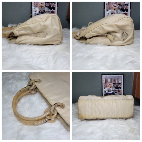 PRADA Nylon Tessuto Beige Handbag - Picture 8 of 9